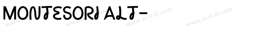 Montesori Alt字体转换